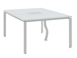 Professioneel Bureau Voor 2 Personen - Wit - L120 Cm - Downtown