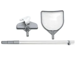 Rechthoekig Grijs Buizenzwembad Met Filterpomp Met Patroon - L549 X D274 X H132 Cm - Zamora