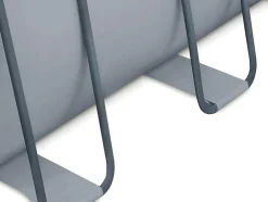 Rechthoekig Grijs Buizenzwembad Met Filterpomp Met Patroon - L549 X D274 X H132 Cm - Zamora