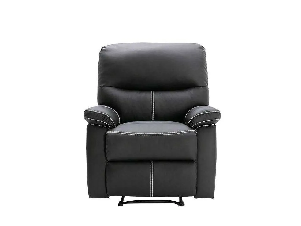 Relaxfauteuil Canby - Kunstleer - Zwart