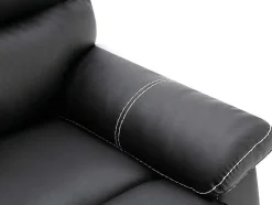 Relaxfauteuil Canby - Kunstleer - Zwart