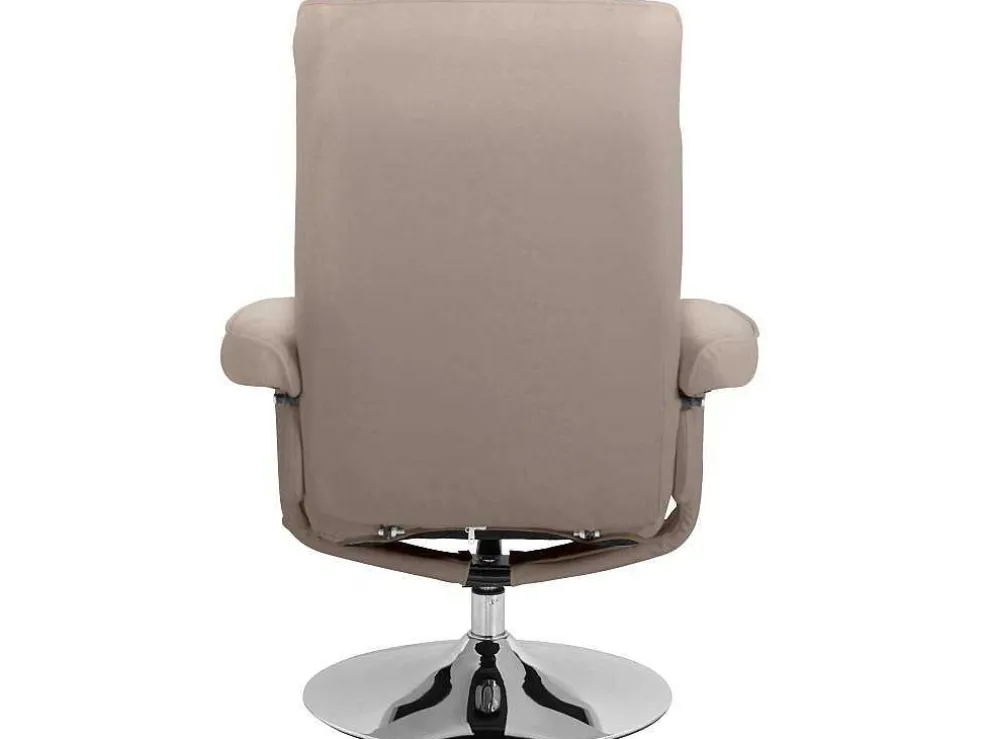 Relaxfauteuil + Kruk Cappucino