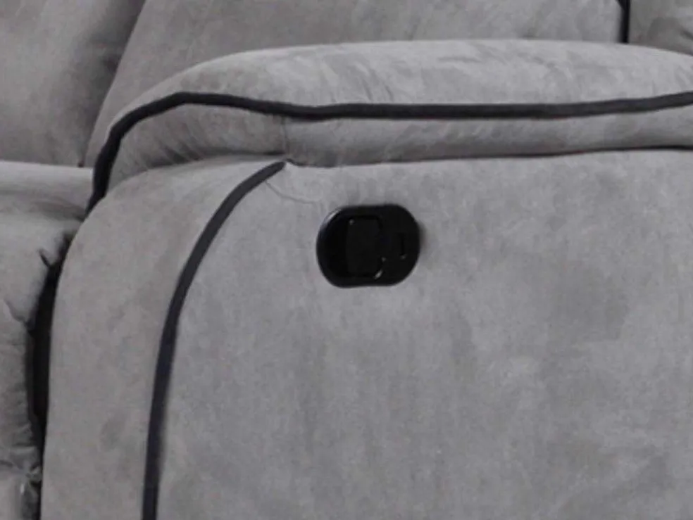 Relaxfauteuil Microvezel Hernani - Grijs