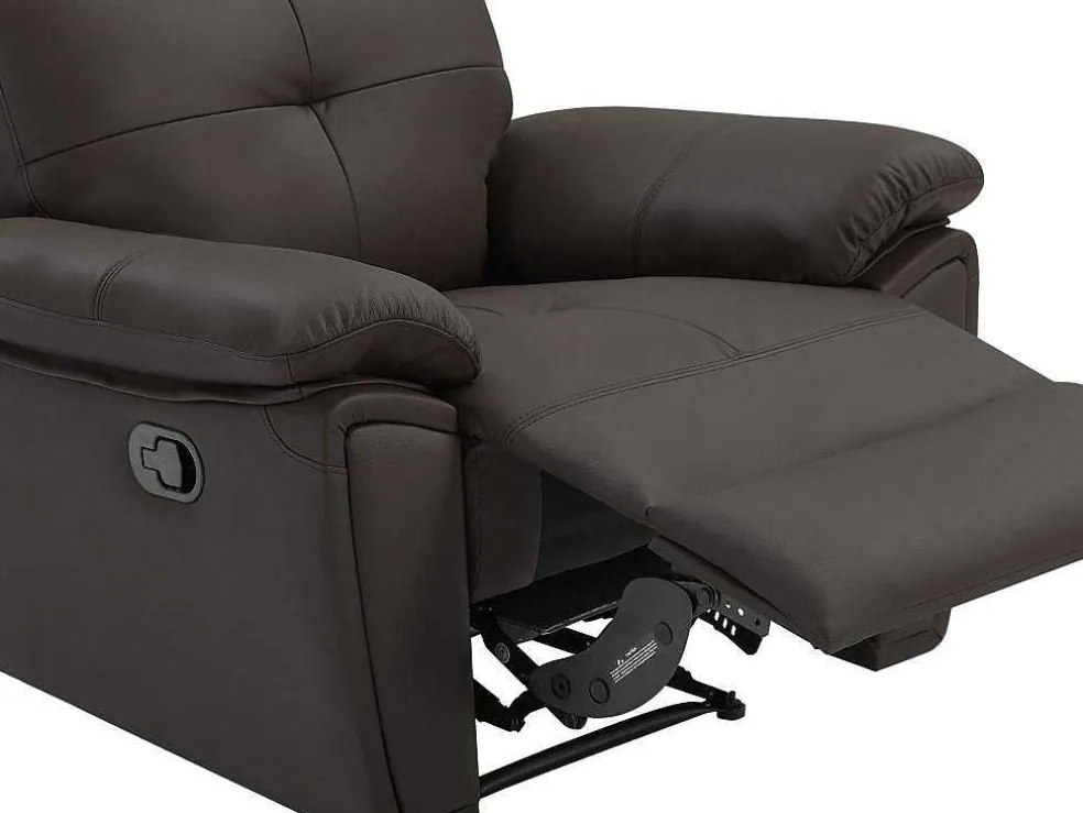Relaxfauteuil Van Bruin Leer Vineta
