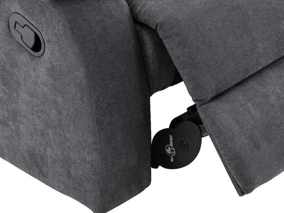Relaxfauteuil Van Stof Tolzano - Antraciet
