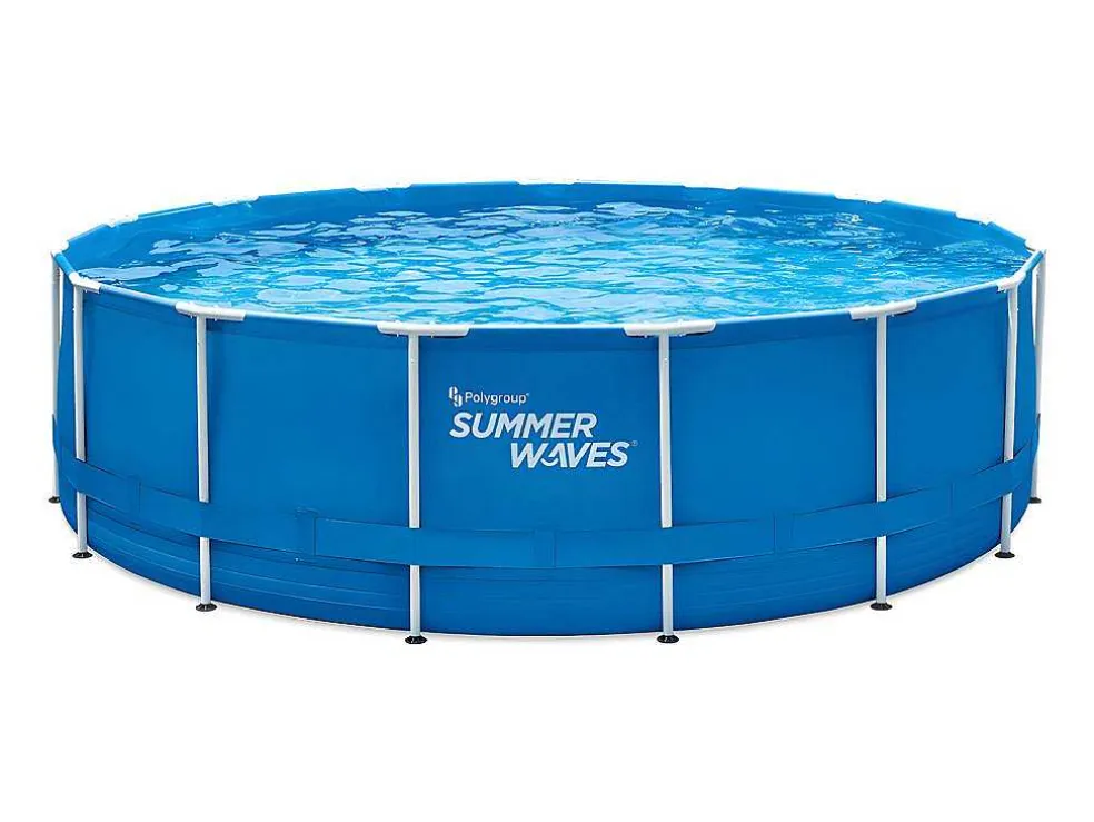 Rond Buisvormig Zwembad Met Cartridge Filterpomp - D457 X H122 Cm - Blauw - Lacanau