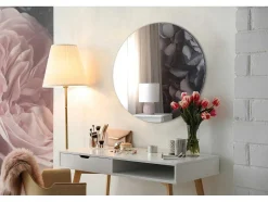 Ronde Glamour Badspiegel Klaar Om Te Monteren O50