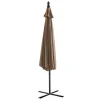 Ronde Hangparasol - Taupe - Staal - Ledverlichting - Diameter: 2,93 M - Pocota