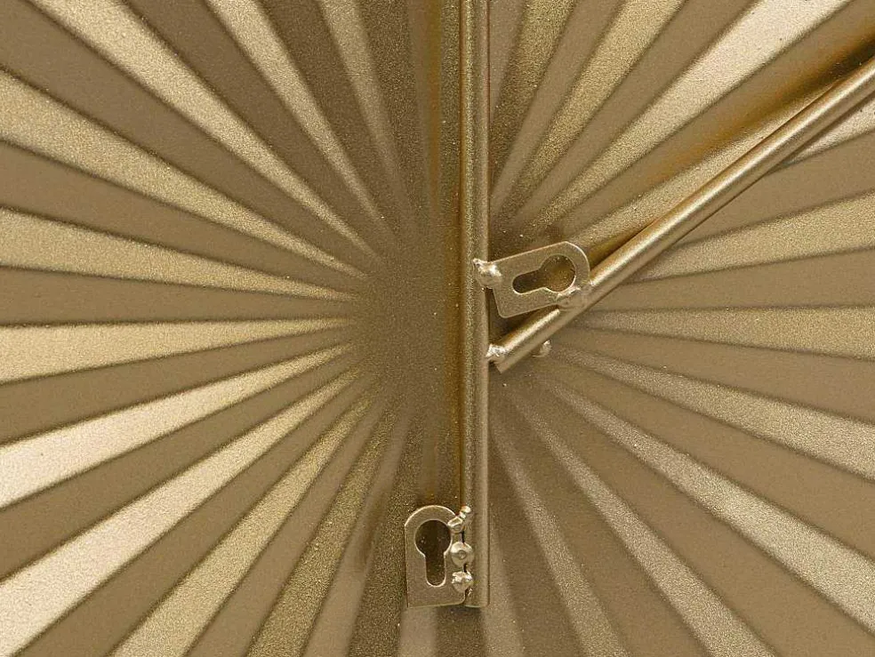 Ronde Metalen Wanddecoratie - B118 X H71 Cm - Goudkleurig - June