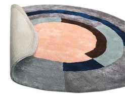 Rond Tapijt Van Getuft Viscose Met Geometrisch Patroon Janjivy - 4000 G/M - D120 Cm