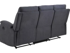 Sabel Bank 3 Persoons Relaxfauteuil Grijs.