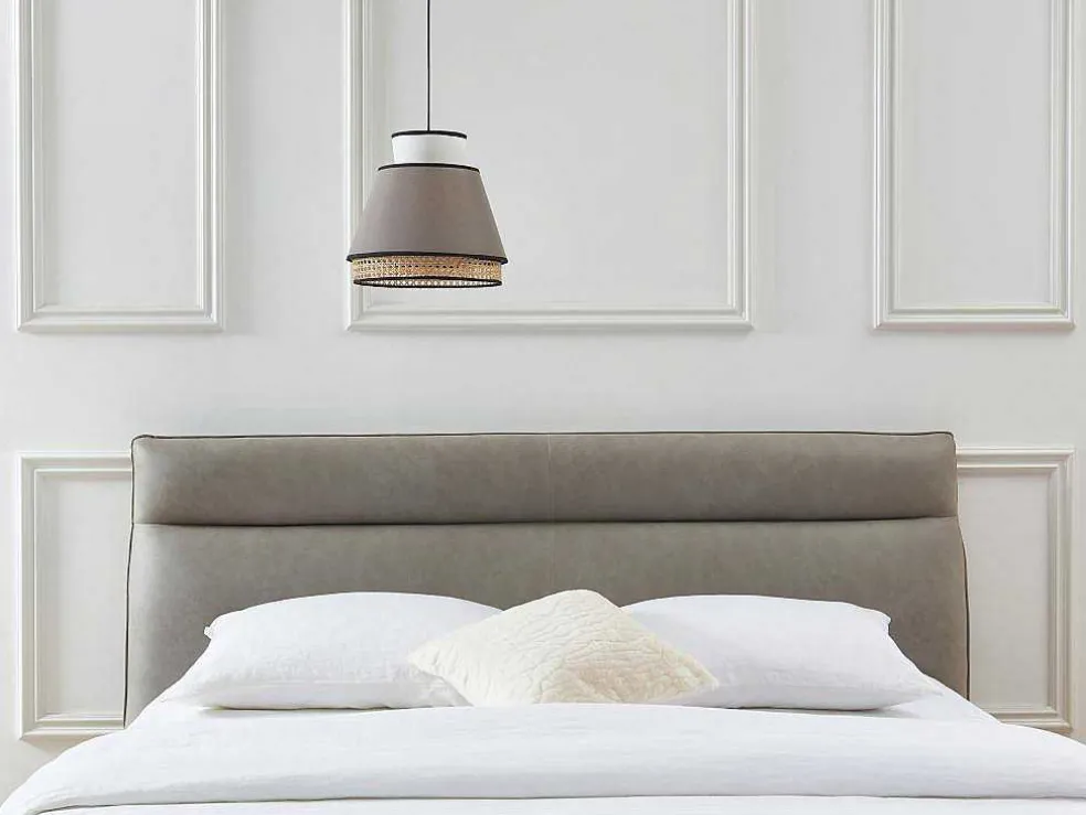 Scandinavische Rieten Hanglamp - Naturel En Warmgrijs - D35 X H120 Cm - Klaus