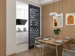 Scheidingswand Gegalvaniseerd Staal L88 X H245 Cm Antraciet - Verstelbare Hoogte - Jaora