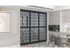 Scheidingswand Verzinkt Staal L88 X H245 Cm Antraciet - Verstelbare Hoogte - Lateri