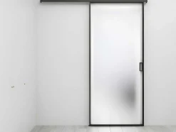 Schuifdeur In Mat Gehard Glas - H205Cm X B73Cm - Linci