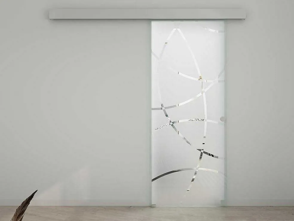 Schuifdeur In Opbouw - H205 X L73 Cm - Gehard Glas