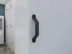 Schuifdeur Varin - H205Cm X L83Cm - Mdf + Wit Pvc