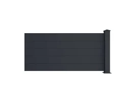 Schuttingverlenging Te Plaatsen H78 X B189 Cm + 1 Paal Antraciet - Otavio