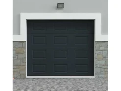 Sectionale Garagedeur Met Antraciet Cassette En Motor - Caopas