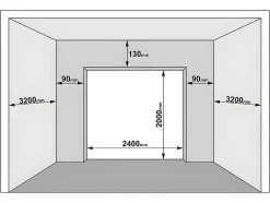 Sectionale Garagedeur Met Glad Effect En Centrale Loopdeur In Antraciet Met Motor - Lavega