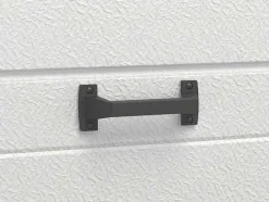 Sectionale Garagedeur Met Glad Effect En Centrale Loopdeur In Antraciet Met Motor - Lavega