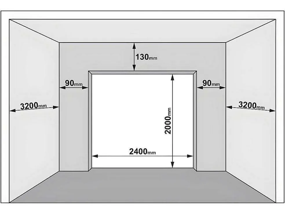 Sectionale Garagedeur Met Glad Effect En Centrale Witte Loopdeur Met Motor - Lavega