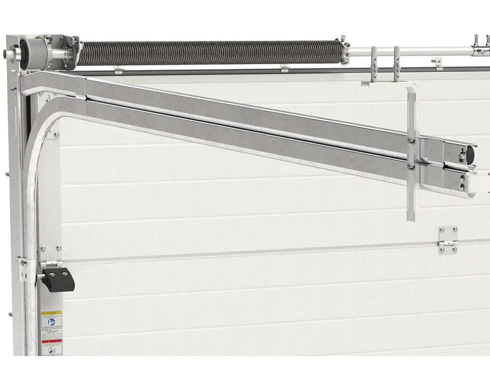 Sectionale Garagedeur Met Somfy Motor Met Centrale Antraciet Loopdeur - Caopas