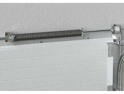 Sectionale Garagedeur Met Wit Groefeffect En Somfy Motor - Noria