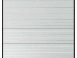 Sectionale Garagedeur Wit Gegroefd Effect Met Motor - Noria