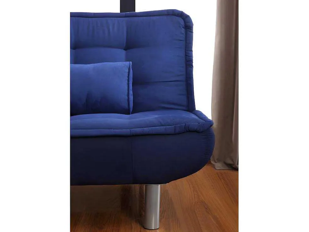 Set Blauwe Slaapbank Mishan En Grijs Tapijt Bunny