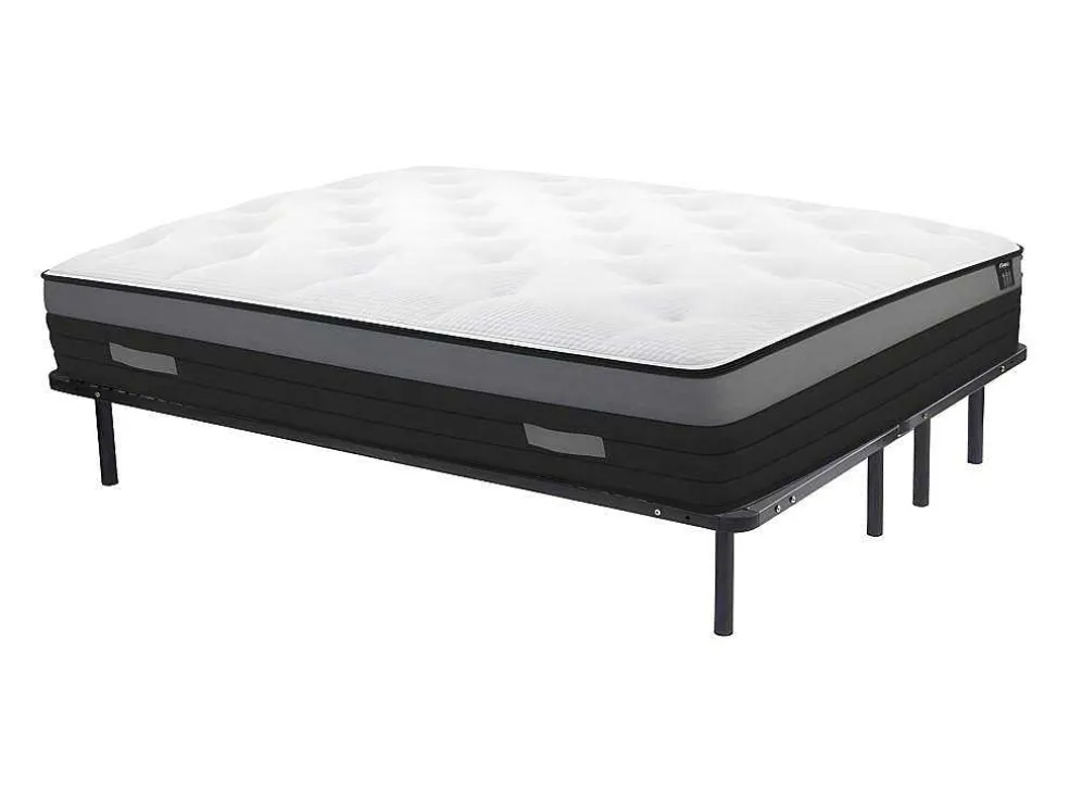 Set Lattenbodem + Matras 1118 Pocketveren Met Ventilatieband Airplay Van Dreamea Play Dikte 24 Cm - 180 X 200 Cm