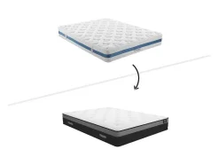 Set Lattenbodem + Matras 1118 Pocketveren Met Ventilatieband Airplay Van Dreamea Play Dikte 24 Cm - 180 X 200 Cm