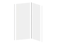Set Van 2 Douchewandpanelen In Aluminium Inclusief Profielen - L90 Cm X L120 Cm X H210 Cm - Itziar