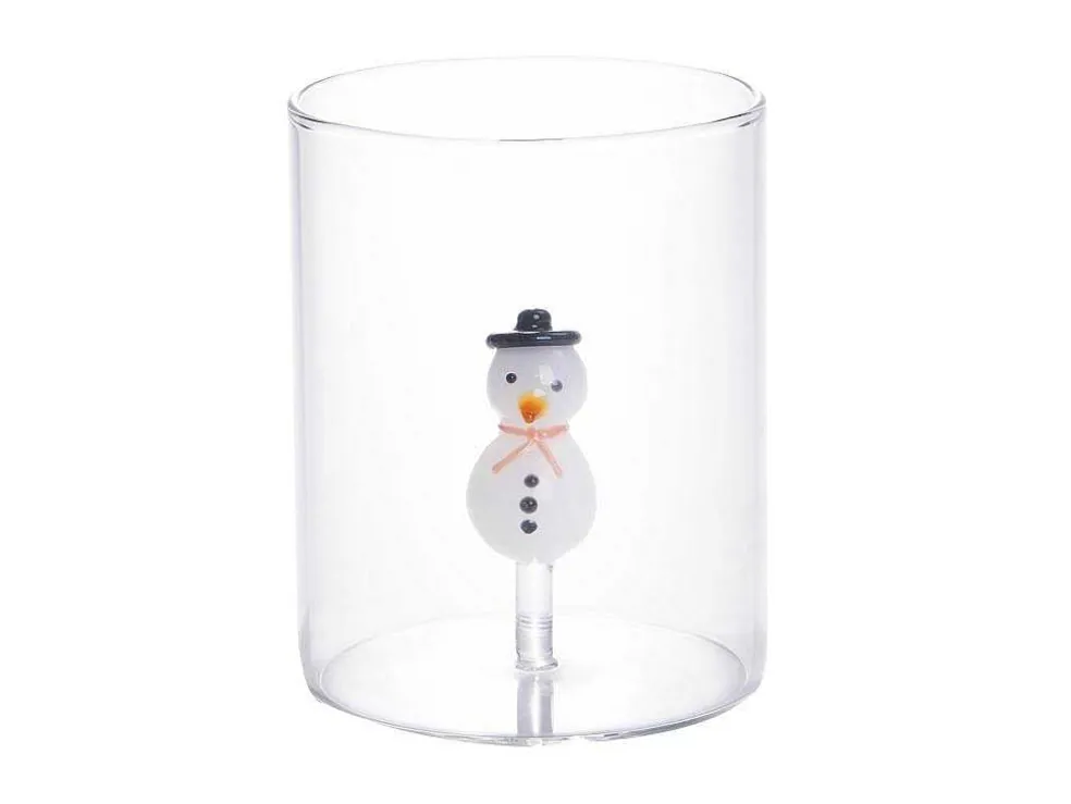Set Van 4 Glazen Met Kerstmotieven - O7,5 X H9,5 Cm - Scopa