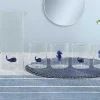 Set Van 4 Glazen Met Walvissen En Zeepaardjes - Transparant En Blauw - O7,5 X H9,5 Cm - Parasa
