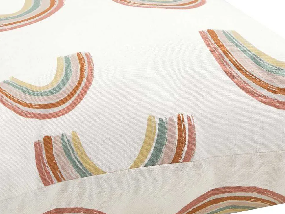Set Van 2 Katoenen Regenboogkussens - 45 X 45 Cm - Veelkleurig - Archy