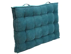 Set Van 1 Matras + 2 Palletkussens Van Ribfluweel - Blauw - Baila