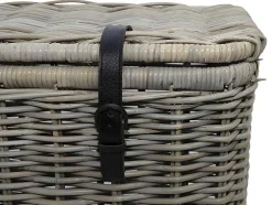 Set Van 2 Opbergkoffers Van Kubu Nefta - L80 X D45 X H55 Cm En L70 X D35 X H45 Cm - Natuurlijk Grijs