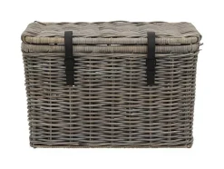 Set Van 2 Opbergkoffers Van Kubu Nefta - L80 X D45 X H55 Cm En L70 X D35 X H45 Cm - Natuurlijk Grijs