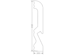 Set Van 3 Plinten Van Polystyreen L290 X H10 Cm Wit - Coreo