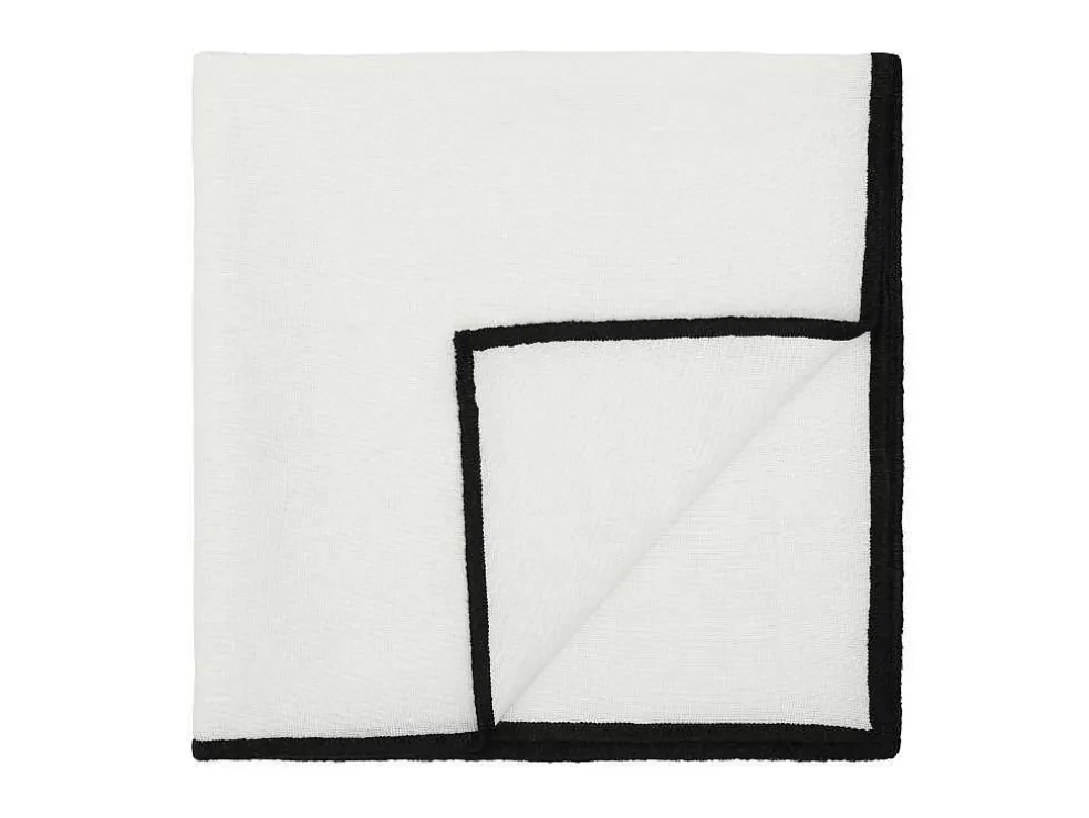 Set Van 4 Servetten Van Katoen En Linnen - 45 X 45 Cm - Gebroken Wit - Borina