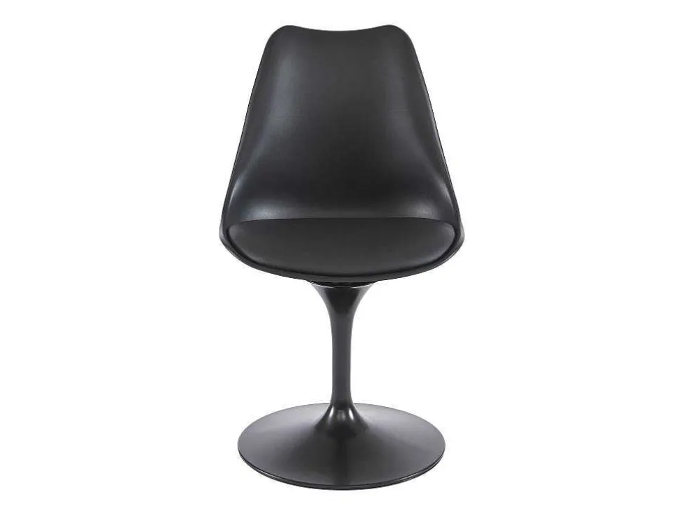 Set Van 2 Stoelen In Polypropeen, Kunstleer En Metaal - Zwart - Xafy