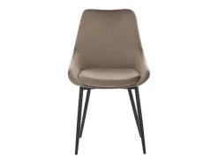 Set Van 2 Stoelen Masurie - Fluweel - Taupe