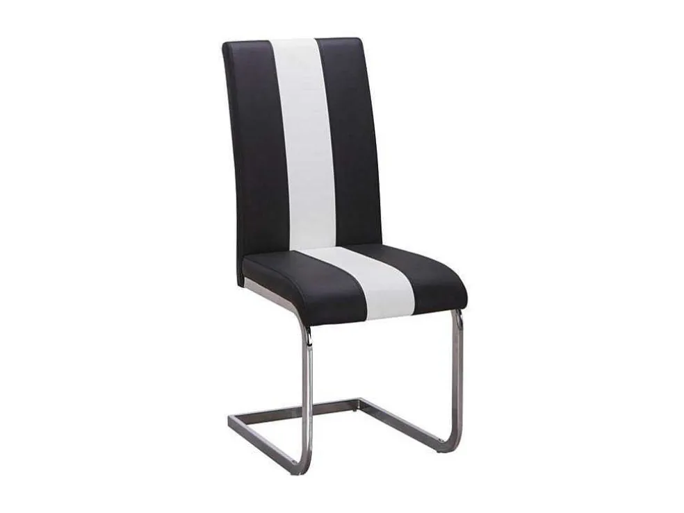 Set Van 4 Stoelen Trinity Van Kunstleer - Zwart En Wit - Van Pascal Morabito