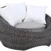 Set Van 2 Tuinfauteuils Van Gevlochten Hars - Grijs - Whiteheaven