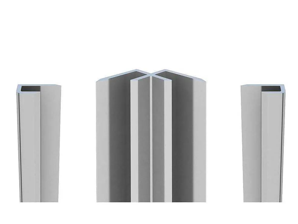 Set Van Twee Douchewandpanelen Inclusief Profielen- L90Cm X L120Cm X H210 Cm
