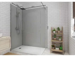 Set Van Twee Douchewandpanelen Inclusief Profielen- L90Cm X L120Cm X H210 Cm