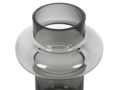 Set Van 2 Vazen Van Getint Glas - D25 X H30 Cm - Glas - Gerookt Grijs - Valoit