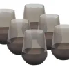 Set Van 6 Waterglazen 42,5 Cl - D. 6,8 X H. 11 Cm - Grijs - Grisua