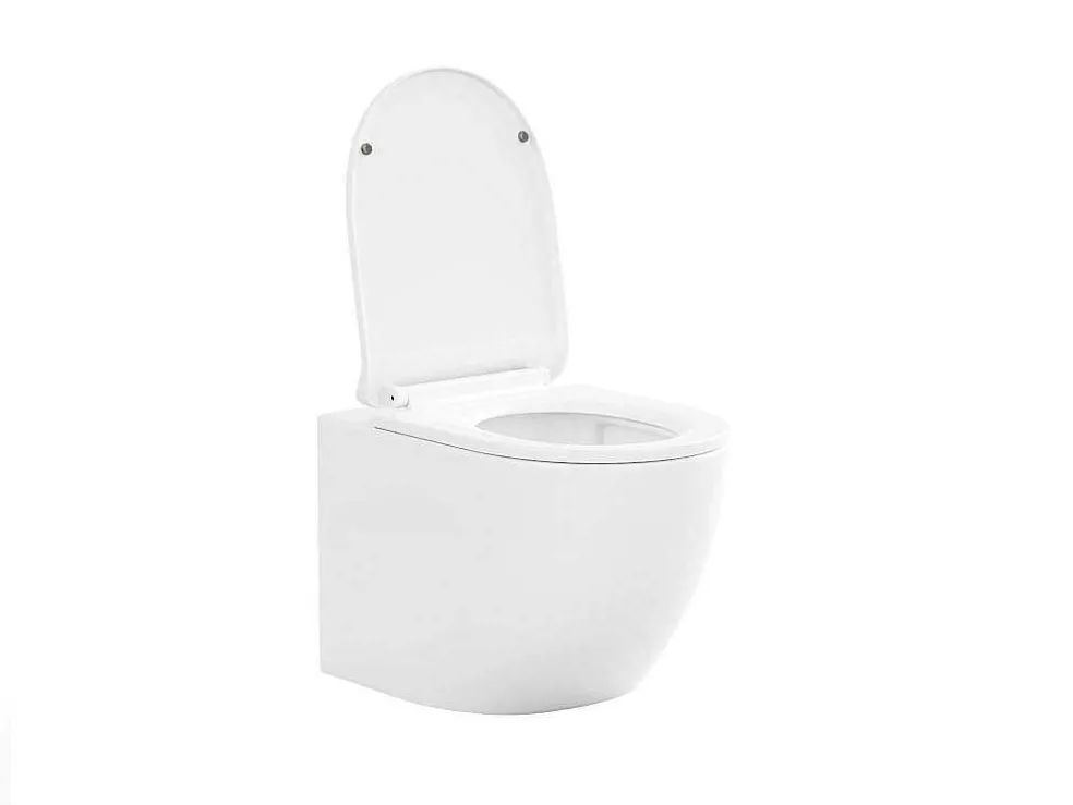 Set Voor Hang-Wc Met Decoratief Voorwandsysteem - Glanzend Wit - Javoine